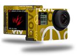 Love and Peace Yellow - Decal Style Skin fits GoPro Hero 4 Silver Camera (GOPRO SOLD SEPARATELY)