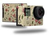 Flowers and Berries Red - Decal Style Skin fits GoPro Hero 4 Black Camera (GOPRO SOLD SEPARATELY)