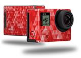 Triangle Mosaic Red - Decal Style Skin fits GoPro Hero 4 Black Camera (GOPRO SOLD SEPARATELY)