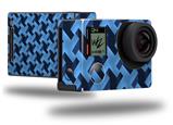 Retro Houndstooth Blue - Decal Style Skin fits GoPro Hero 4 Black Camera (GOPRO SOLD SEPARATELY)