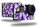 Sexy Girl Silhouette Camo Purple - Decal Style Skin fits GoPro Hero 4 Black Camera (GOPRO SOLD SEPARATELY)
