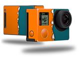 Ripped Colors Orange Seafoam Green - Decal Style Skin fits GoPro Hero 4 Black Camera (GOPRO SOLD SEPARATELY)