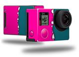 Ripped Colors Hot Pink Seafoam Green - Decal Style Skin fits GoPro Hero 4 Black Camera (GOPRO SOLD SEPARATELY)