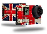 Painted Faded and Cracked Union Jack British Flag - Decal Style Skin fits GoPro Hero 4 Black Camera (GOPRO SOLD SEPARATELY)