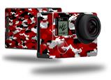 WraptorCamo Digital Camo Red - Decal Style Skin fits GoPro Hero 4 Black Camera (GOPRO SOLD SEPARATELY)