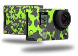 WraptorCamo Old School Camouflage Camo Lime Green - Decal Style Skin fits GoPro Hero 4 Black Camera (GOPRO SOLD SEPARATELY)