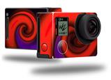 Alecias Swirl 01 Red - Decal Style Skin fits GoPro Hero 4 Black Camera (GOPRO SOLD SEPARATELY)