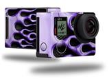 Metal Flames Purple - Decal Style Skin fits GoPro Hero 4 Black Camera (GOPRO SOLD SEPARATELY)