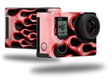 Metal Flames Red - Decal Style Skin fits GoPro Hero 4 Black Camera (GOPRO SOLD SEPARATELY)