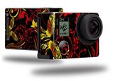 Twisted Garden Red and Yellow - Decal Style Skin fits GoPro Hero 4 Black Camera (GOPRO SOLD SEPARATELY)