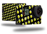 Smileys on Black - Decal Style Skin fits GoPro Hero 4 Black Camera (GOPRO SOLD SEPARATELY)