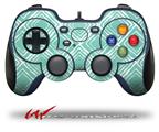 Wavey Seafoam Green - Decal Style Skin fits Logitech F310 Gamepad Controller (CONTROLLER NOT INCLUDED)
