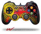Halftone Splatter Yellow Red - Decal Style Skin fits Logitech F310 Gamepad Controller (CONTROLLER NOT INCLUDED)