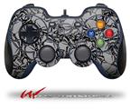 Scattered Skulls Gray - Decal Style Skin fits Logitech F310 Gamepad Controller (CONTROLLER NOT INCLUDED)