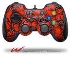 Scattered Skulls Red - Decal Style Skin fits Logitech F310 Gamepad Controller (CONTROLLER NOT INCLUDED)