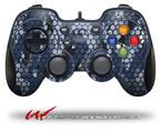 HEX Mesh Camo 01 Blue - Decal Style Skin fits Logitech F310 Gamepad Controller (CONTROLLER NOT INCLUDED)
