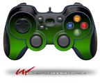 Smooth Fades Green Black - Decal Style Skin fits Logitech F310 Gamepad Controller (CONTROLLER NOT INCLUDED)