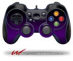 Smooth Fades Purple Black - Decal Style Skin fits Logitech F310 Gamepad Controller (CONTROLLER NOT INCLUDED)