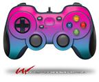 Smooth Fades Neon Teal Hot Pink - Decal Style Skin fits Logitech F310 Gamepad Controller (CONTROLLER NOT INCLUDED)