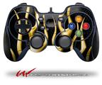 Metal Flames Yellow - Decal Style Skin fits Logitech F310 Gamepad Controller (CONTROLLER NOT INCLUDED)