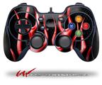 Metal Flames Red - Decal Style Skin fits Logitech F310 Gamepad Controller (CONTROLLER NOT INCLUDED)