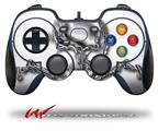 Chrome Skull on White - Decal Style Skin fits Logitech F310 Gamepad Controller (CONTROLLER NOT INCLUDED)