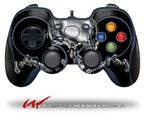 Chrome Skull on Black - Decal Style Skin fits Logitech F310 Gamepad Controller (CONTROLLER NOT INCLUDED)