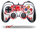Big Kiss Lips Red on White - Decal Style Skin fits Logitech F310 Gamepad Controller (CONTROLLER NOT INCLUDED)