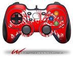 Big Kiss Lips White on Red - Decal Style Skin fits Logitech F310 Gamepad Controller (CONTROLLER NOT INCLUDED)