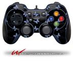 Pastel Butterflies Blue on Black - Decal Style Skin fits Logitech F310 Gamepad Controller (CONTROLLER NOT INCLUDED)