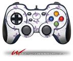 Pastel Butterflies Purple on White - Decal Style Skin fits Logitech F310 Gamepad Controller (CONTROLLER NOT INCLUDED)