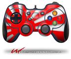 Rising Sun Japanese Flag Red - Decal Style Skin fits Logitech F310 Gamepad Controller (CONTROLLER NOT INCLUDED)