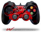 Oriental Dragon Red on Black - Decal Style Skin fits Logitech F310 Gamepad Controller (CONTROLLER NOT INCLUDED)