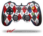 Argyle Red and Gray - Decal Style Skin fits Logitech F310 Gamepad Controller (CONTROLLER NOT INCLUDED)