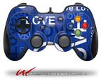 Love and Peace Blue - Decal Style Skin fits Logitech F310 Gamepad Controller (CONTROLLER NOT INCLUDED)
