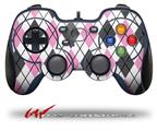 Argyle Pink and Gray - Decal Style Skin fits Logitech F310 Gamepad Controller (CONTROLLER NOT INCLUDED)