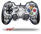 Petals Gray - Decal Style Skin fits Logitech F310 Gamepad Controller (CONTROLLER NOT INCLUDED)