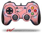 Pastel Flowers on Pink - Decal Style Skin fits Logitech F310 Gamepad Controller (CONTROLLER NOT INCLUDED)