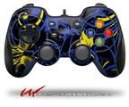Twisted Garden Blue and Yellow - Decal Style Skin fits Logitech F310 Gamepad Controller (CONTROLLER NOT INCLUDED)