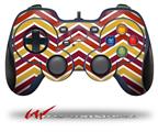 Zig Zag Yellow Burgundy Orange - Decal Style Skin fits Logitech F310 Gamepad Controller (CONTROLLER NOT INCLUDED)