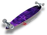 Flaming Fire Skull Purple - Decal Style Vinyl Wrap Skin fits Longboard Skateboards up to 10"x42" (LONGBOARD NOT INCLUDED)