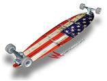 Painted Faded and Cracked USA American Flag - Decal Style Vinyl Wrap Skin fits Longboard Skateboards up to 10"x42" (LONGBOARD NOT INCLUDED)
