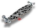 Scattered Skulls Black - Decal Style Vinyl Wrap Skin fits Longboard Skateboards up to 10"x42" (LONGBOARD NOT INCLUDED)