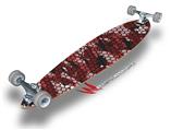 HEX Mesh Camo 01 Red - Decal Style Vinyl Wrap Skin fits Longboard Skateboards up to 10"x42" (LONGBOARD NOT INCLUDED)