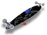 Twisted Garden Gray and Blue - Decal Style Vinyl Wrap Skin fits Longboard Skateboards up to 10"x42" (LONGBOARD NOT INCLUDED)