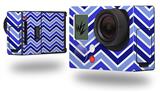 Zig Zag Blues - Decal Style Skin fits GoPro Hero 3+ Camera (GOPRO NOT INCLUDED)
