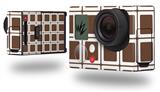 Squared Chocolate Brown - Decal Style Skin fits GoPro Hero 3+ Camera (GOPRO NOT INCLUDED)