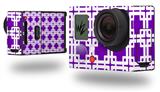Boxed Purple - Decal Style Skin fits GoPro Hero 3+ Camera (GOPRO NOT INCLUDED)