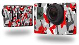 Sexy Girl Silhouette Camo Red - Decal Style Skin fits GoPro Hero 3+ Camera (GOPRO NOT INCLUDED)