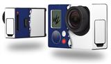 Ripped Colors Blue White - Decal Style Skin fits GoPro Hero 3+ Camera (GOPRO NOT INCLUDED)